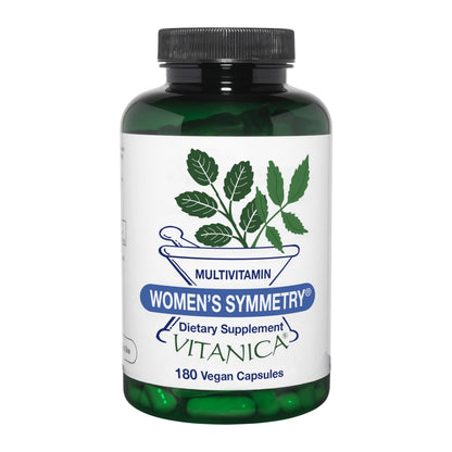 Vitanica Women's Symmetry - High Potency Daily Multivitamin, 180 Capsules, Vegan