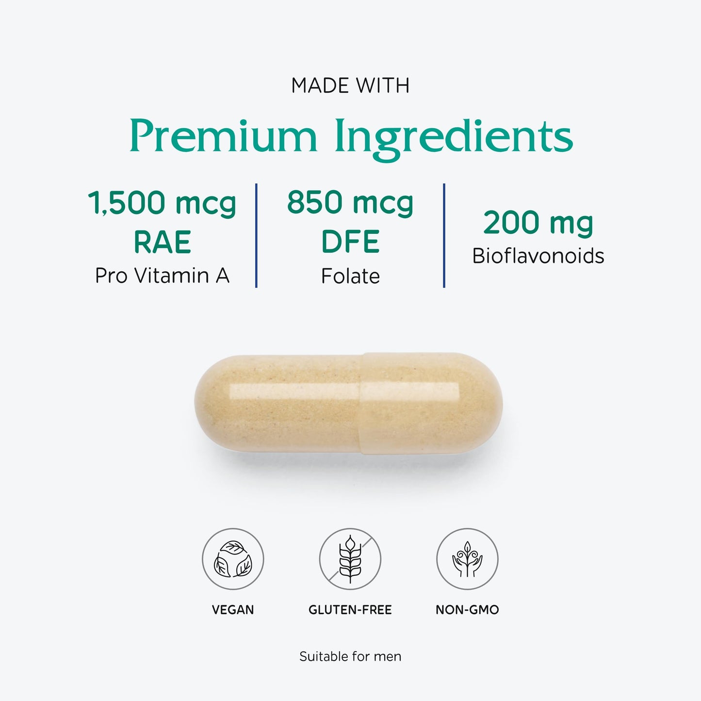 Vitanica Women's Symmetry - High Potency Daily Multivitamin, 180 Capsules, Vegan