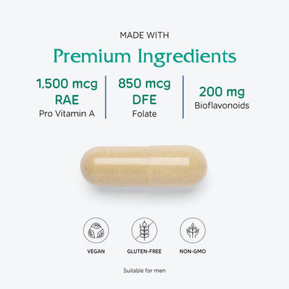Vitanica Women's Symmetry - High Potency Daily Multivitamin, 180 Capsules, Vegan