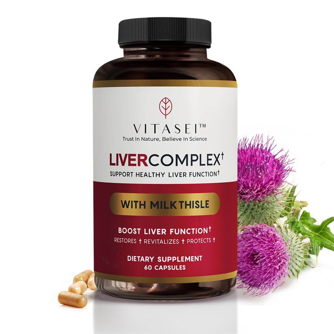 VITASEI Liver Cleanse Detox & Repair with Milk Thistle, Curcumin C3