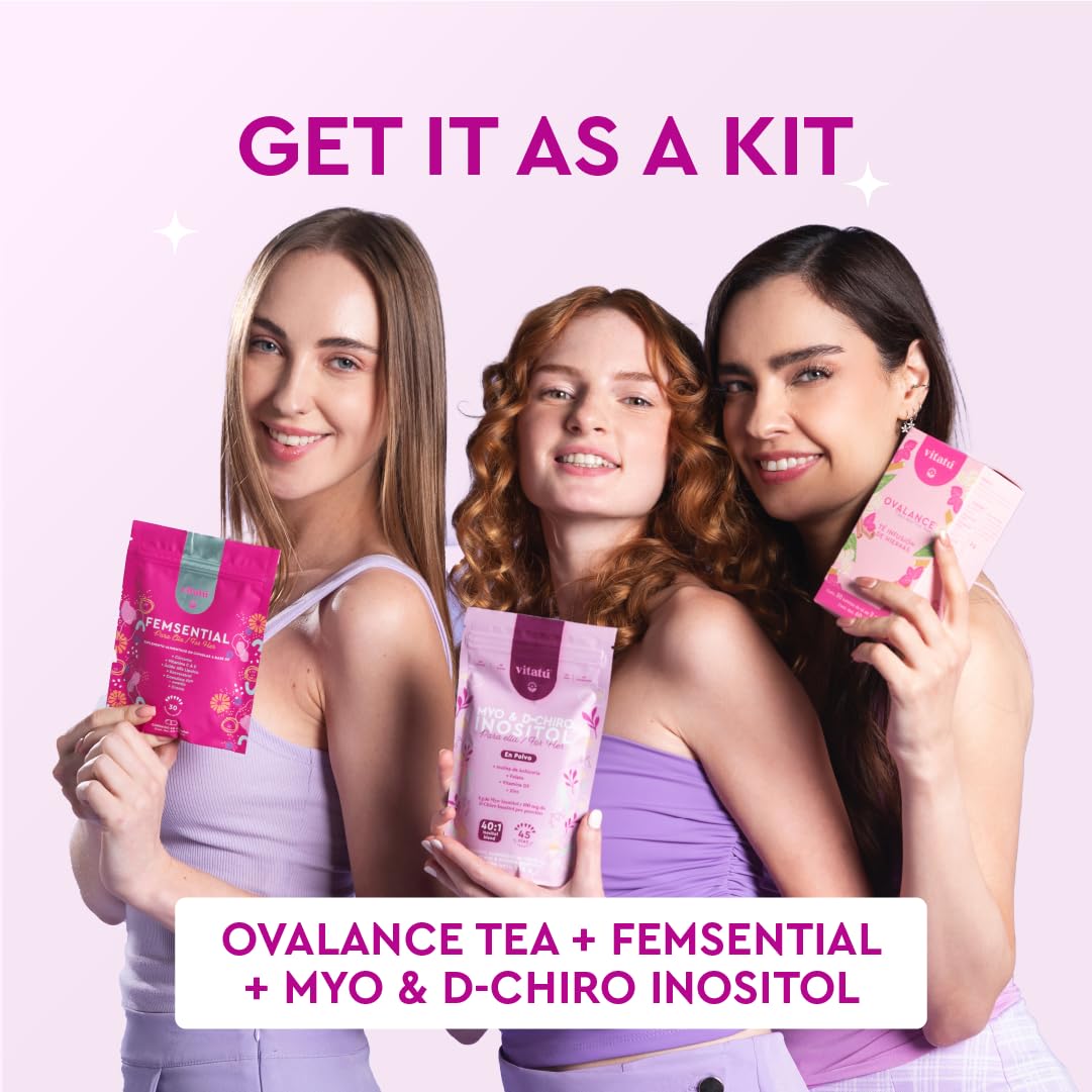 Vitatú Myo Inositol (4g) & D-Chiro Inositol (1g) 40:1 | 225 g, 45 Days | Folic Acid, Vitamin D3, Zinc