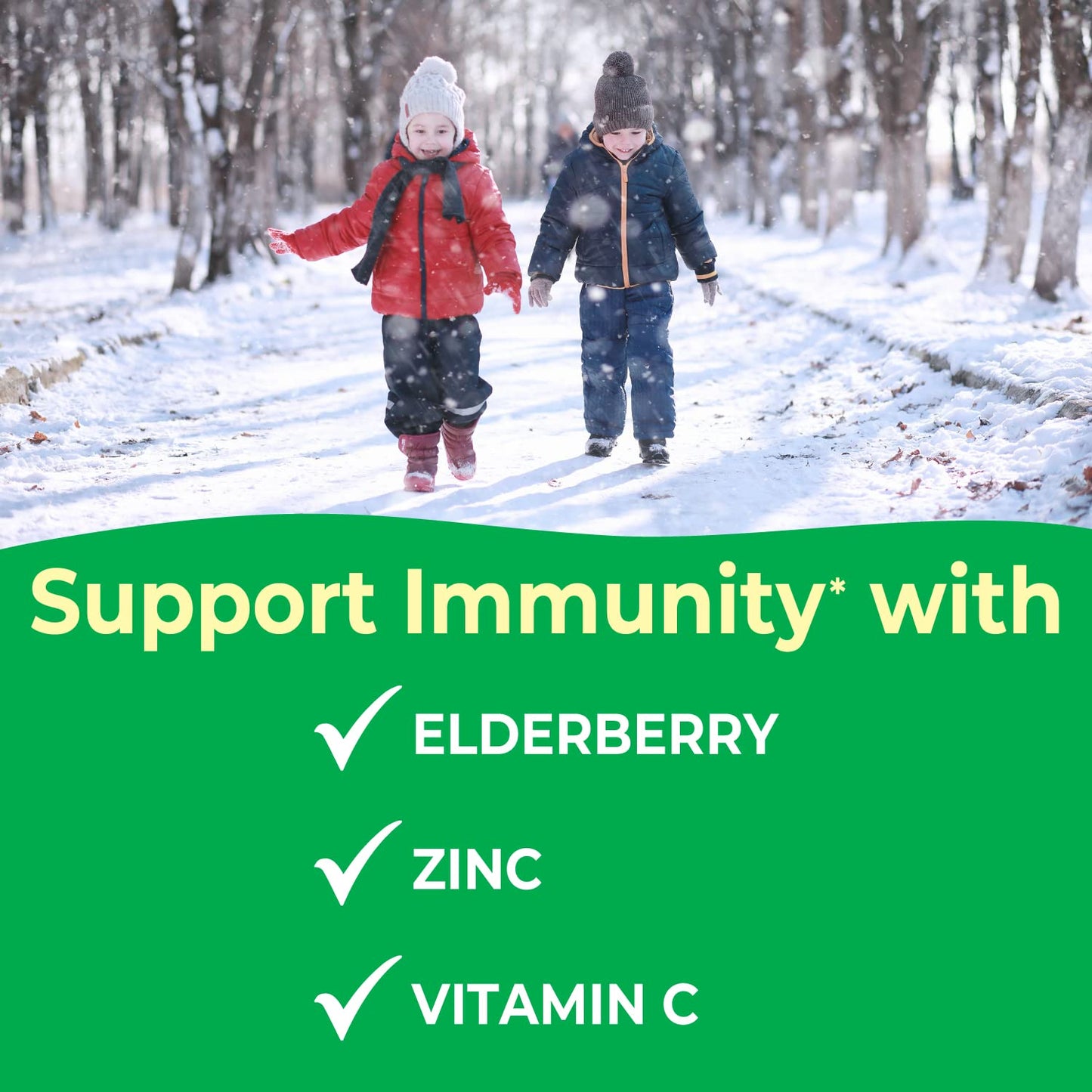 VitaWorks Kids Elderberry with Zinc & Vitamin C - Immune Support Chewables