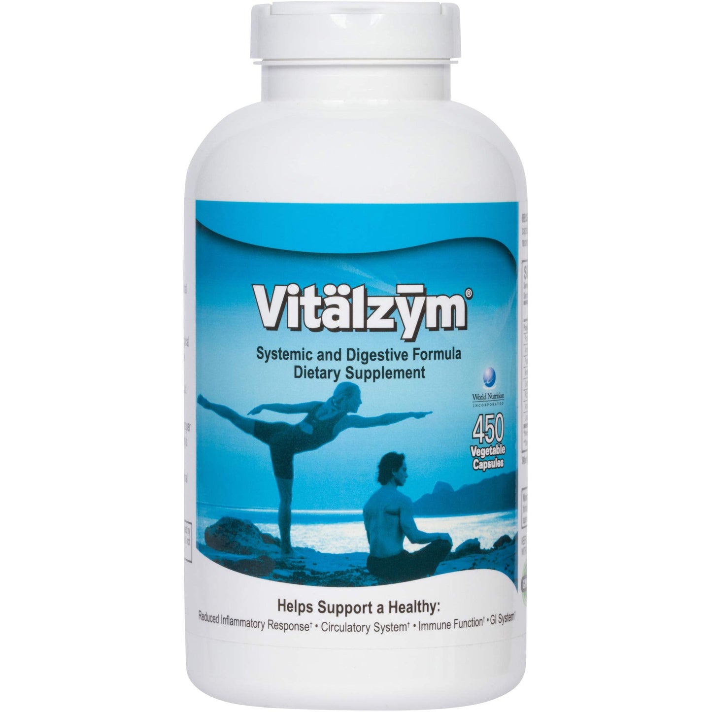 VITÄLZYM Original Proteolytic Systemic Enzyme Formula – Serrapeptase Source | Immune & Joint Support | 450 Capsules