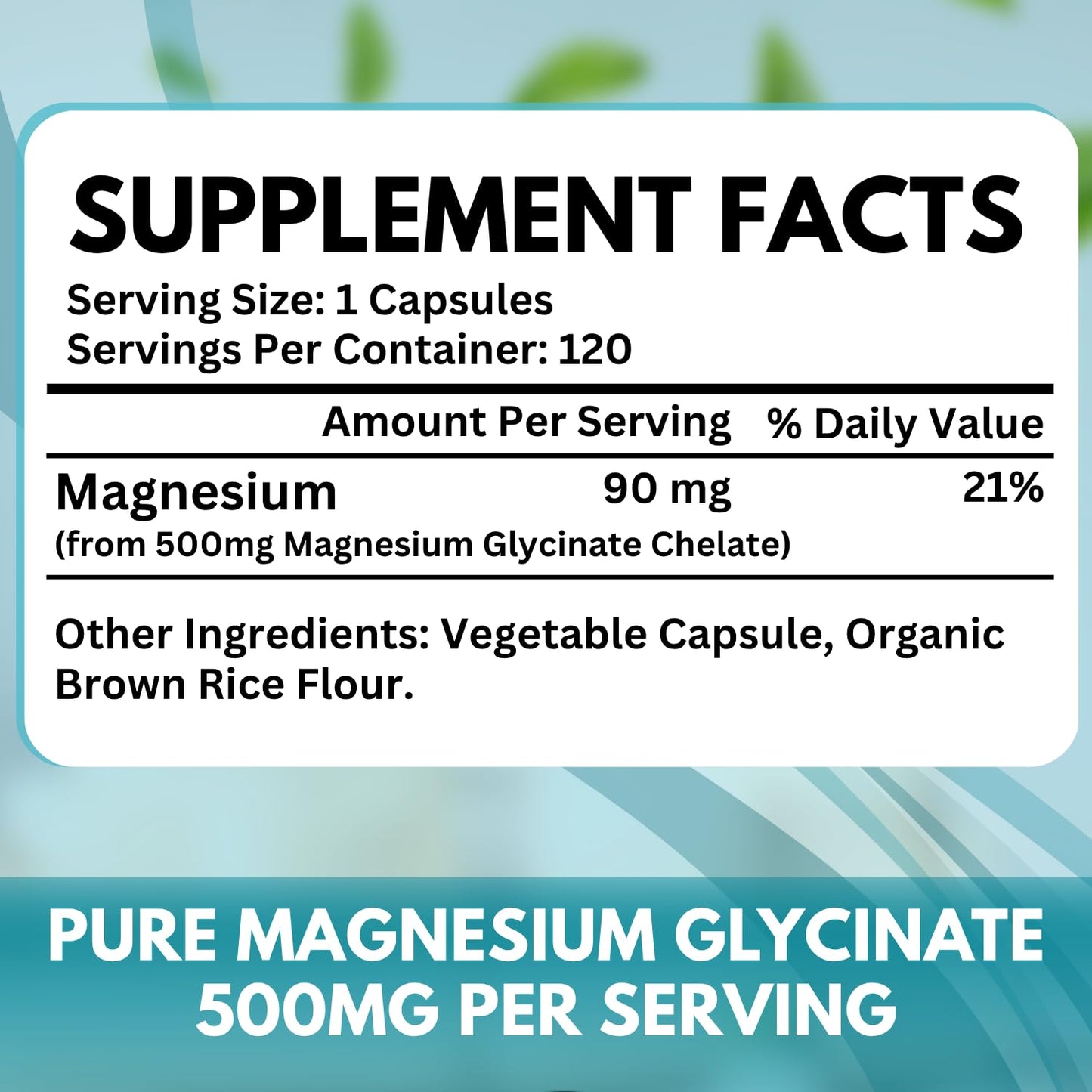 VitBoost Magnesium Glycinate 500mg – Sleep & Muscle Support – USA Made