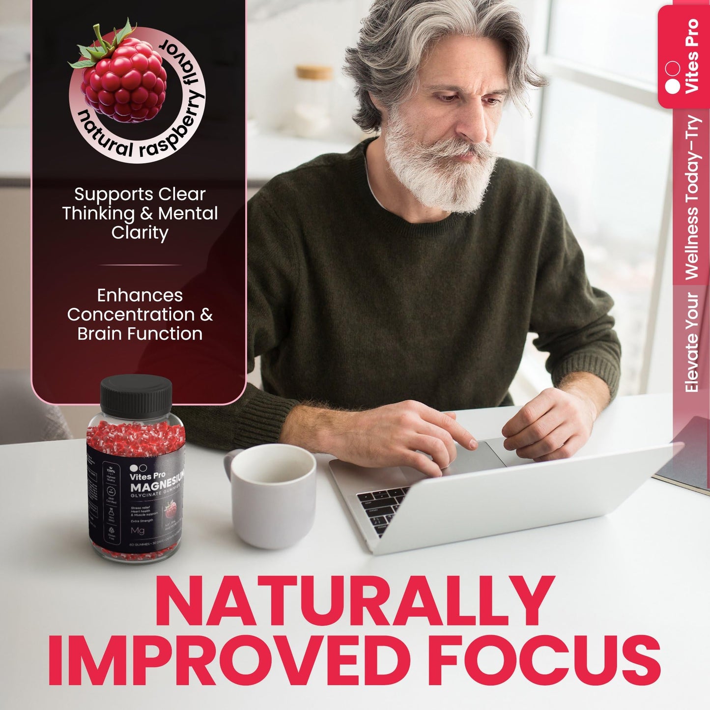 VITES PRO Magnesium Glycinate Gummies – Sleep & Recovery (60 Gummies)
