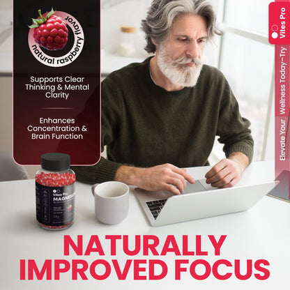 VITES PRO Magnesium Glycinate Gummies – Sleep & Recovery (60 Gummies)