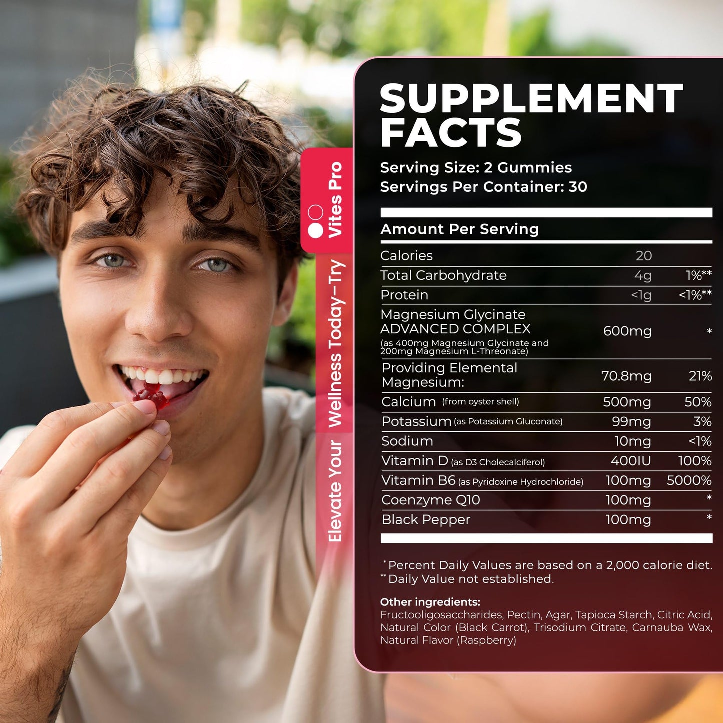 VITES PRO Magnesium Glycinate Gummies – Sleep & Recovery (60 Gummies)