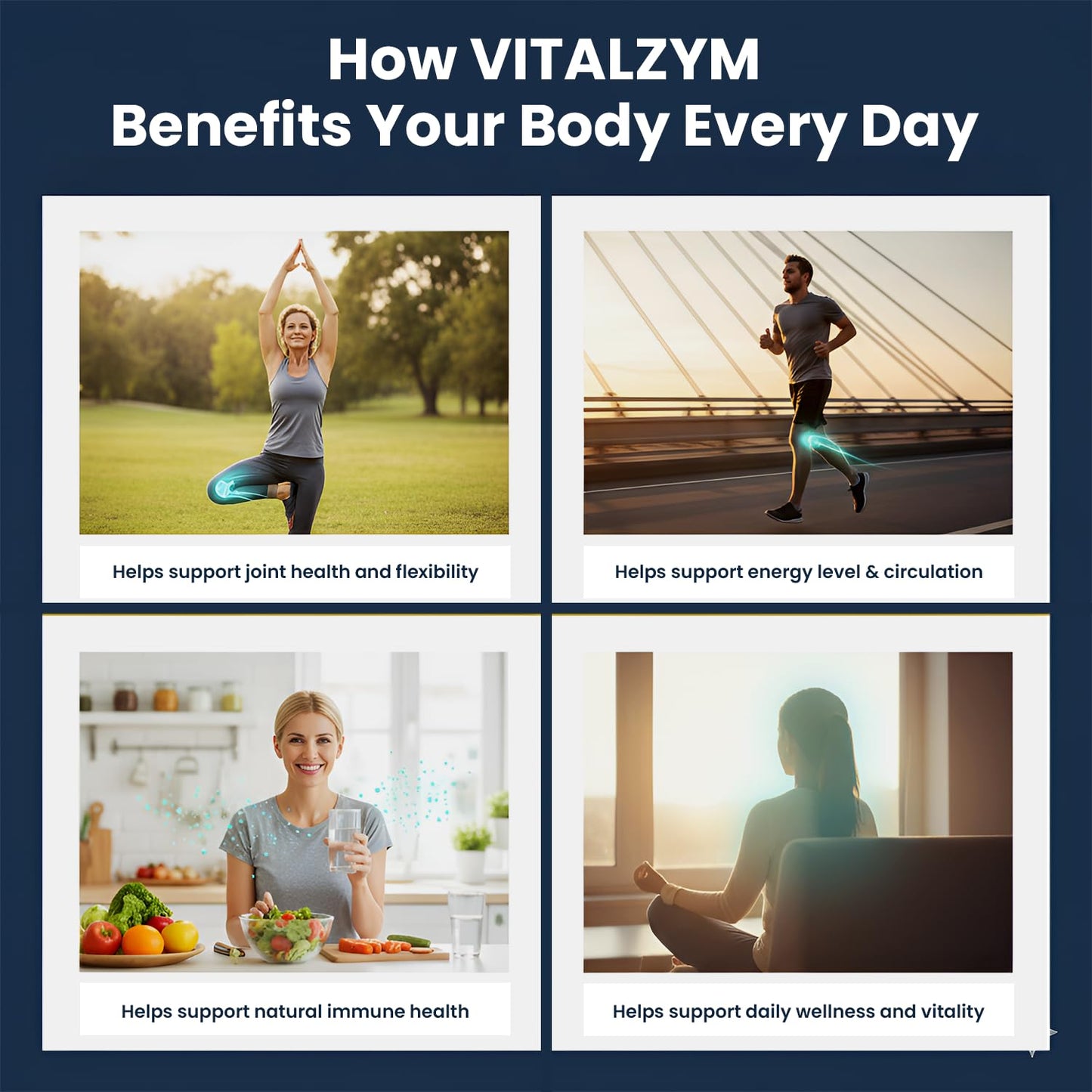 VITÄLZYM Proteolytic Systemic Enzymes Liquid Gel Capsules with Serrapeptase | Immune & Joint Support