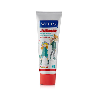 Vitis Junior Tutti Frutti Toothpaste 75ml - Fluoride Toothpaste for Ages 6-12
