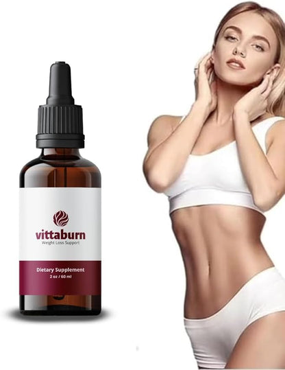 Vittaburn 3 Pack | All-Natural Weight Loss Drops – Boost Metabolism & Control Cravings