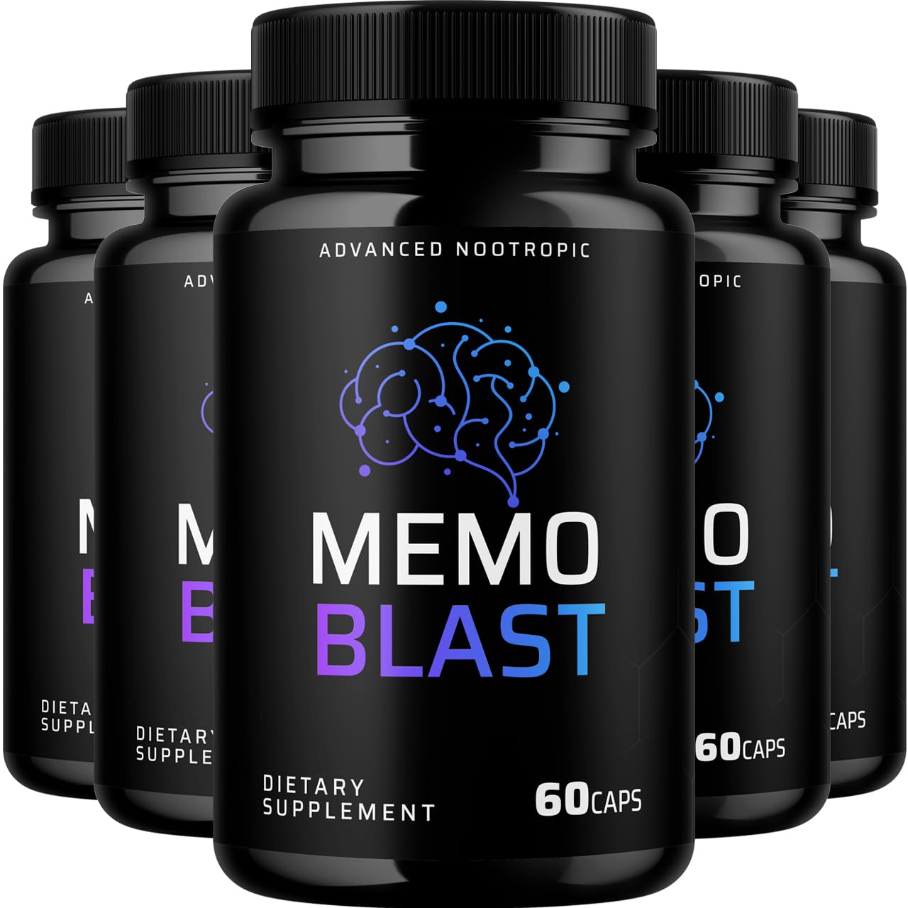 VIVALIS Memo Blast Capsules — 5 Pack Premium Formula for Overall Health & Wellness