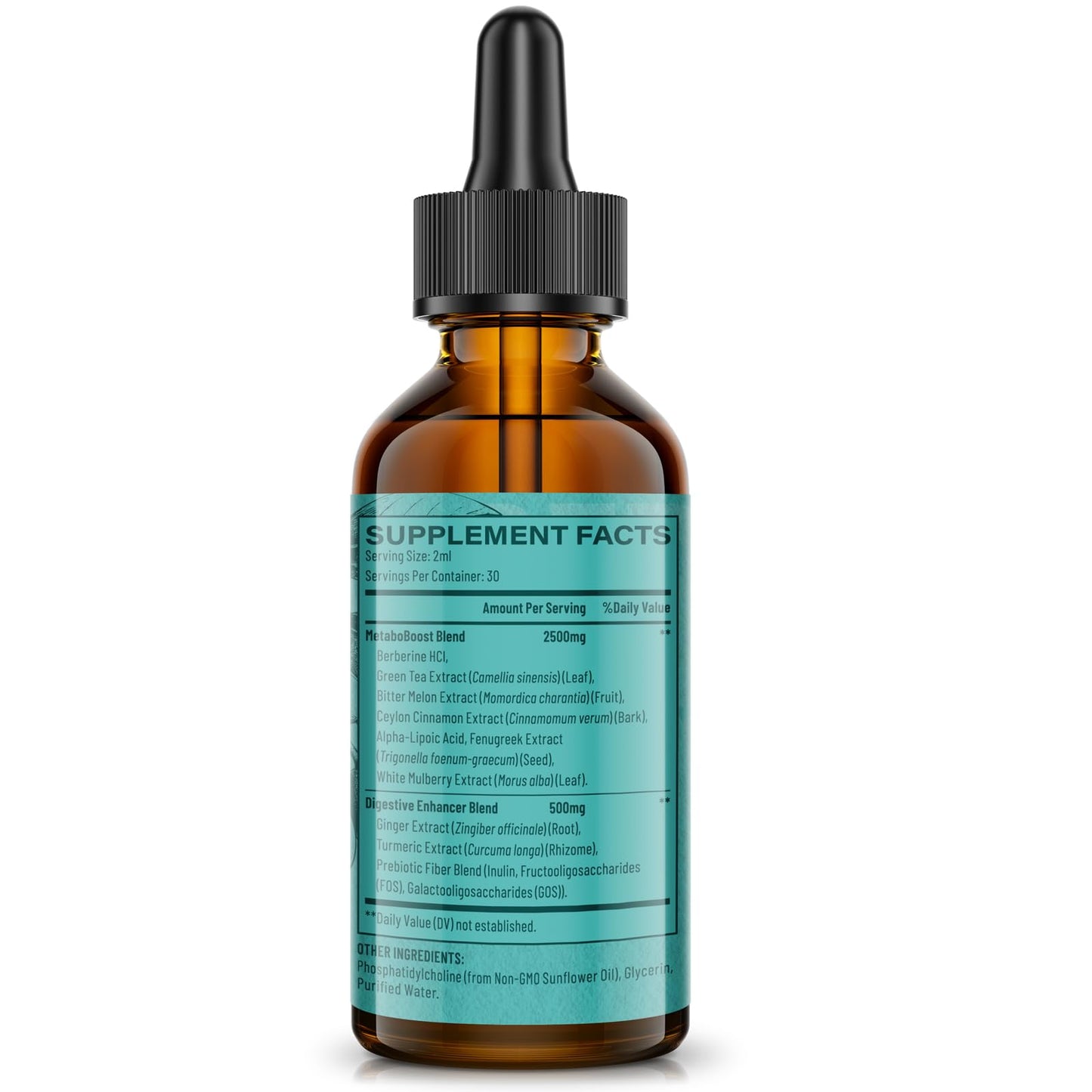 Vivaravida Berberine HCl Drops 3000 mg | Liposomal Berberine HCl Liquid