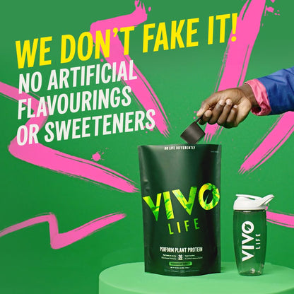 Vivo Life Perform Plant Protein Powder – Pea & Hemp with BCAA | Banana Cinnamon | 34.85 oz
