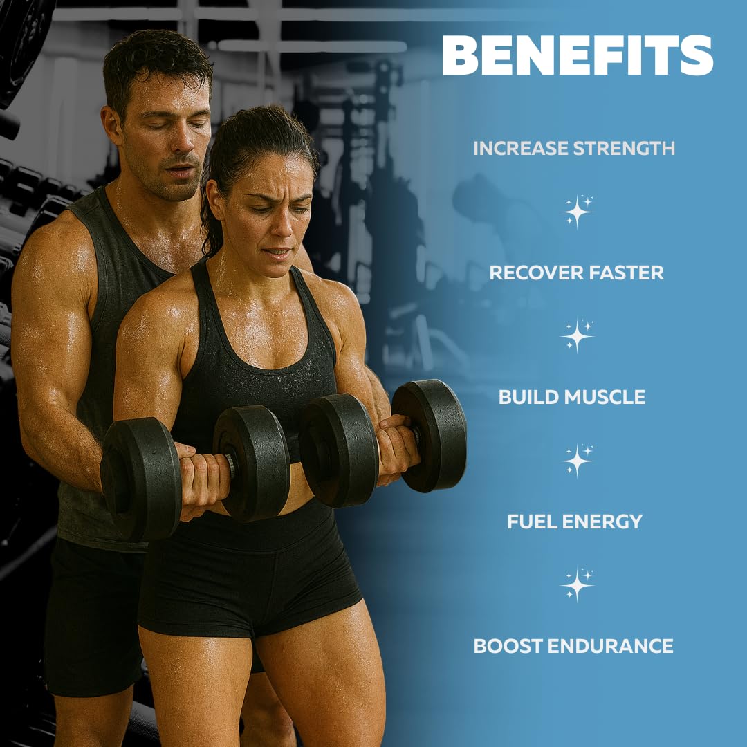 Vocks Creatine Monohydrate Powder - Micronized, Unflavored, Gluten Free, 500g
