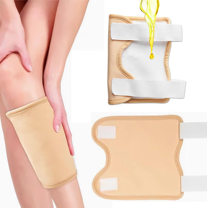 VonTeok 2 Pack Reusable Castor Oil Pack Wraps for Knee, Elbow & Joint Support – Organic Cotton, Adjustable & Waterproof