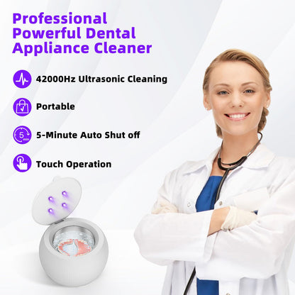 Voraiya Ultrasonic UV Cleaner for Dentures & Dental Appliances - 42KHz