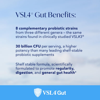 VSL4 Gut Daily Probiotics – 30B CFU, Multi-Strain Digestive Support
