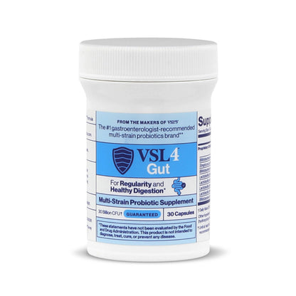 VSL4 Gut Daily Probiotics – 30B CFU, Multi-Strain, 2-Pack (60 Capsules)