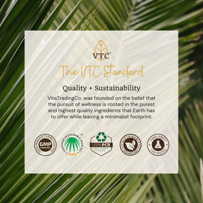 VTC VitaTradingCo. 100% Pure C8 MCT Oil | 128oz, 3X Distilled, Keto & Paleo