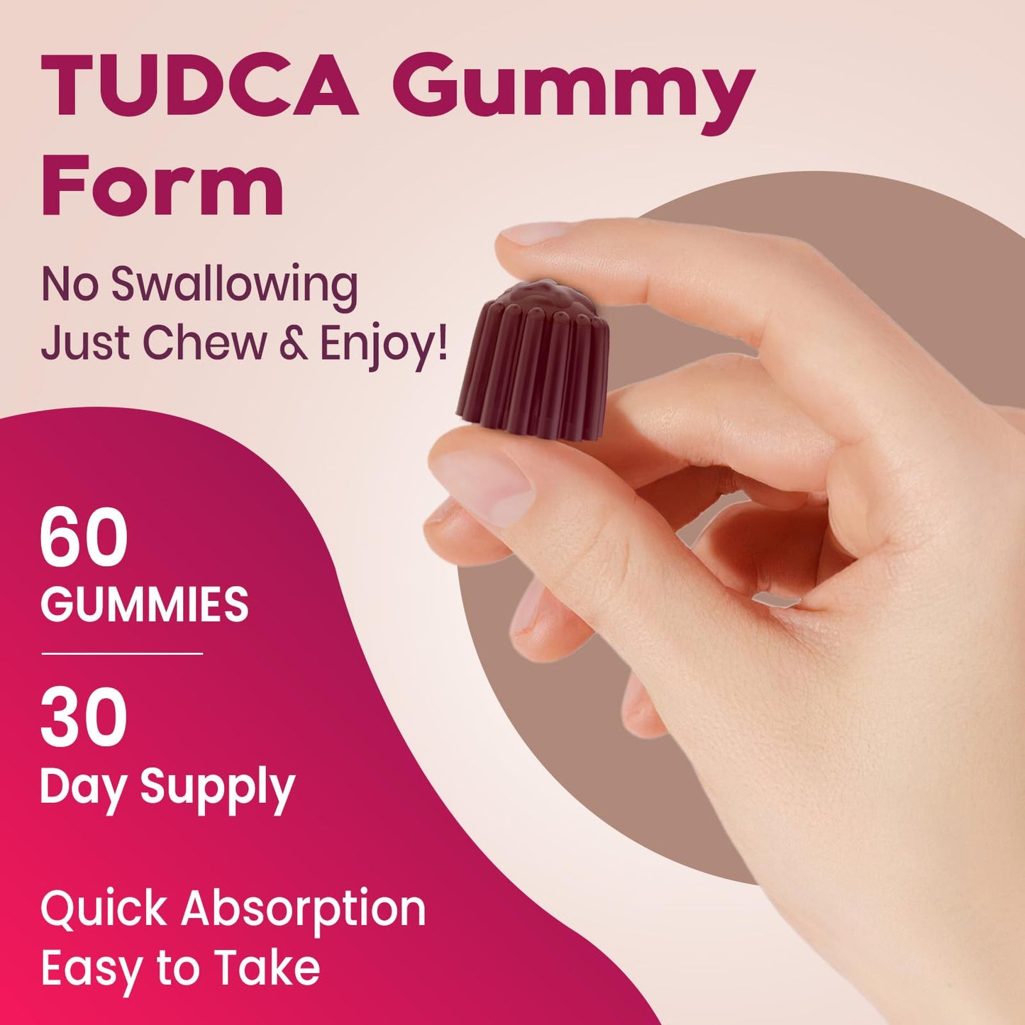 Vylarithonixa Premium TUDCA Gummy Supplement 2000mg - Vegan, 60 Servings