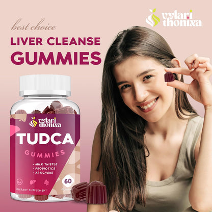 Vylarithonixa Premium TUDCA Gummy Supplement 2000mg - Vegan, 60 Servings