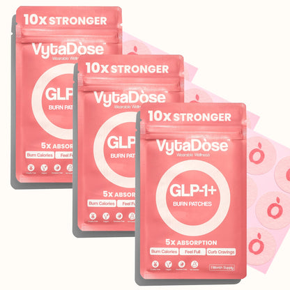 Vytadose GLP1 Patches | 12-Hour Hunger Support | 10x Stronger Formula | 3 Pack