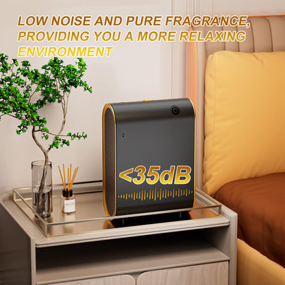 Wankeer Smart Scent Air Machine for Home | 1500 sq ft Diffuser, Bluetooth App, Low Noise (Black)