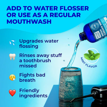 Water Dent Water Flosser Rinse – Concentrate Mouthwash 1:10, Mint