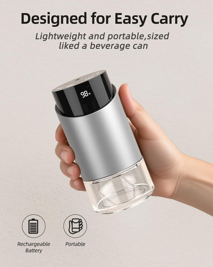 Waterless Essential Oil Diffuser – Portable Battery-Operated Aromatherapy for Home, Car, Office | 3 Timers & 3 Mist Levels