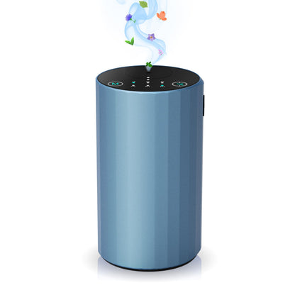 Waterless Essential Oil Diffuser – Portable Nebulizing Diffuser for Home, Car, Office | Battery-Operated Blue