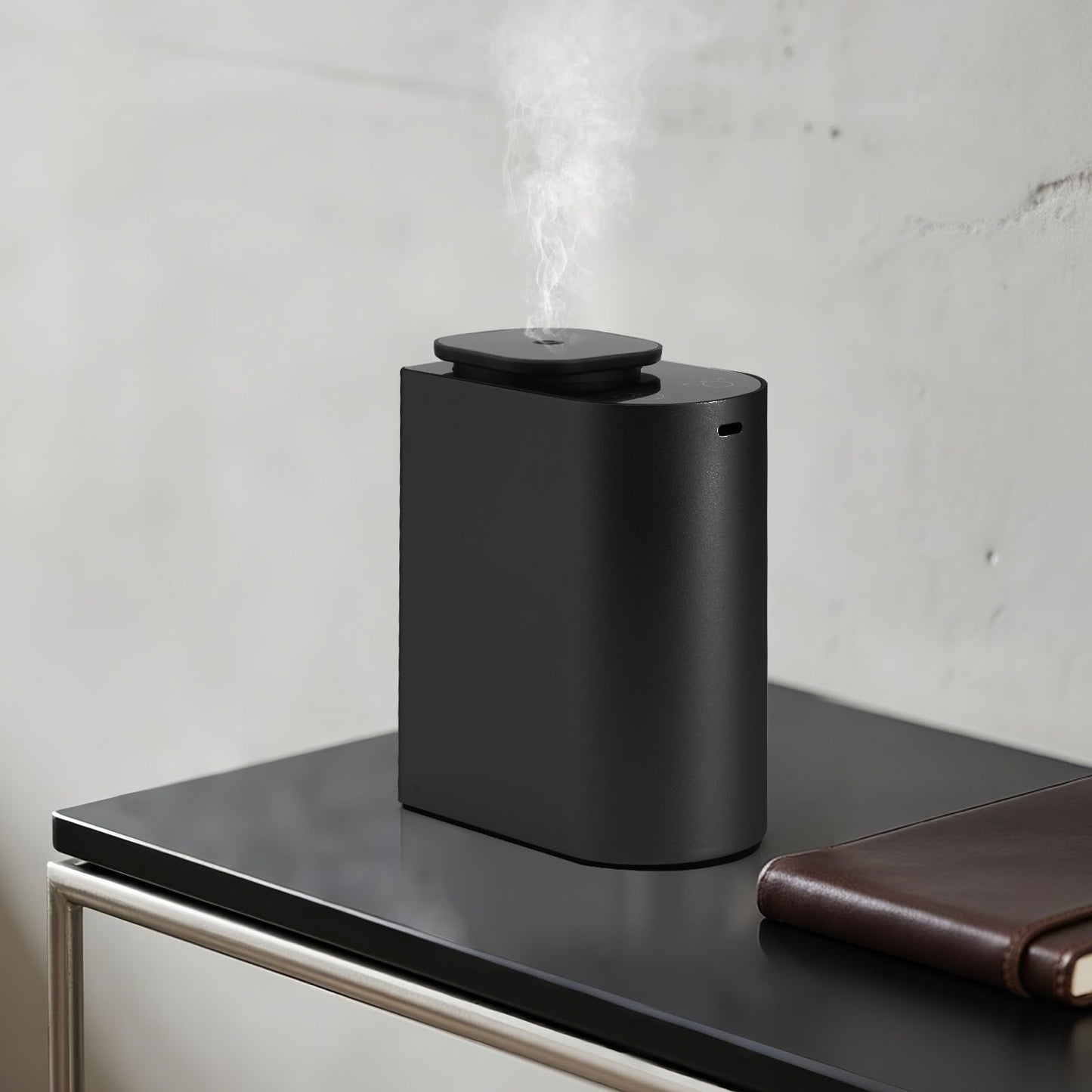 Waterless Essential Oil Diffuser | 4000mAh Battery, 100ml Capacity, Aluminum Alloy Desktop Scent Diffuser – Covers 1000 Sq Ft