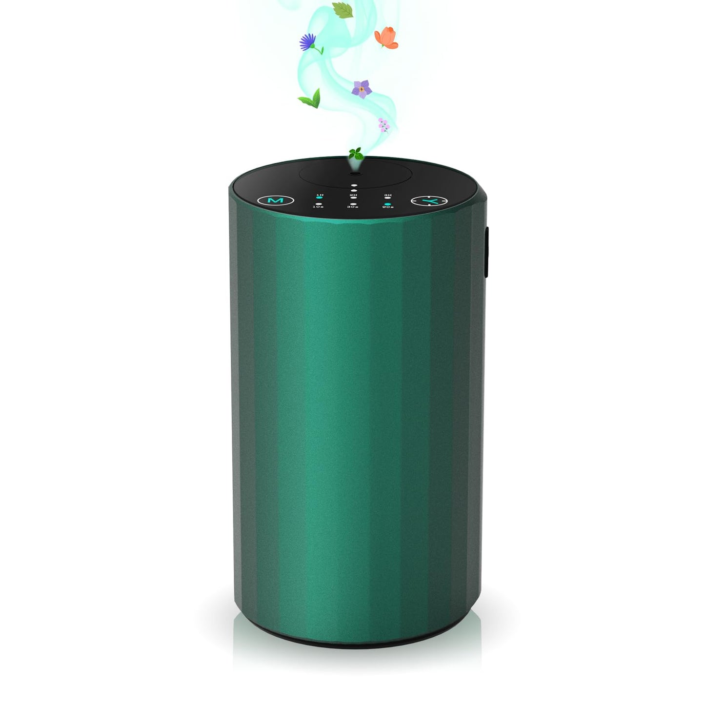 Waterless Essential Oil Diffuser – Portable Aromatherapy Nebulizer for Home, Car, Office (Green)