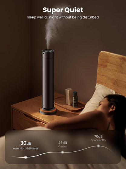 Waterless Scent Diffuser Kit – 5x20ml Essential Oils, App & Remote, 1500 Sq Ft