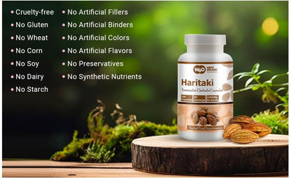 Way 4 Organic W4O Haritaki Capsules – 180 Pills, 90 Servings, 1000 mg (Pack of 2)