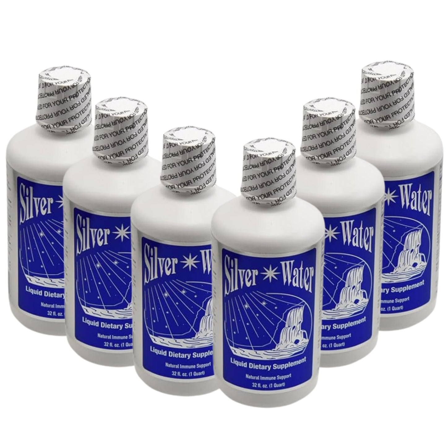 Wayne Rowland Silver Water (Original Formula) (6 Pack) - 3 PPM Colloidal Silver Distilled Water