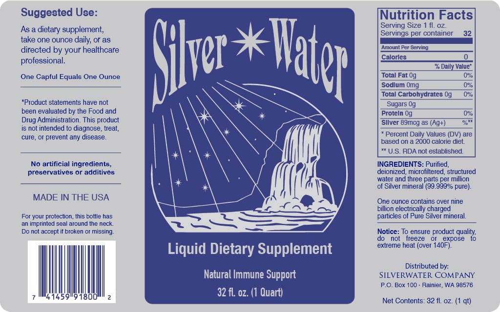 Wayne Rowland Silver Water (Original Formula) (6 Pack) - 3 PPM Colloidal Silver Distilled Water