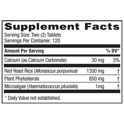 Weider Red Yeast Rice Plus 2-Pack with Phytosterols – 1200 mg per Serving