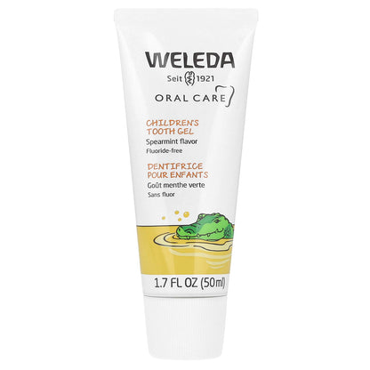 Weleda Children's Tooth Gel – 1.7 oz, Fluoride-Free, Spearmint, Calendula, Silica & Fennel