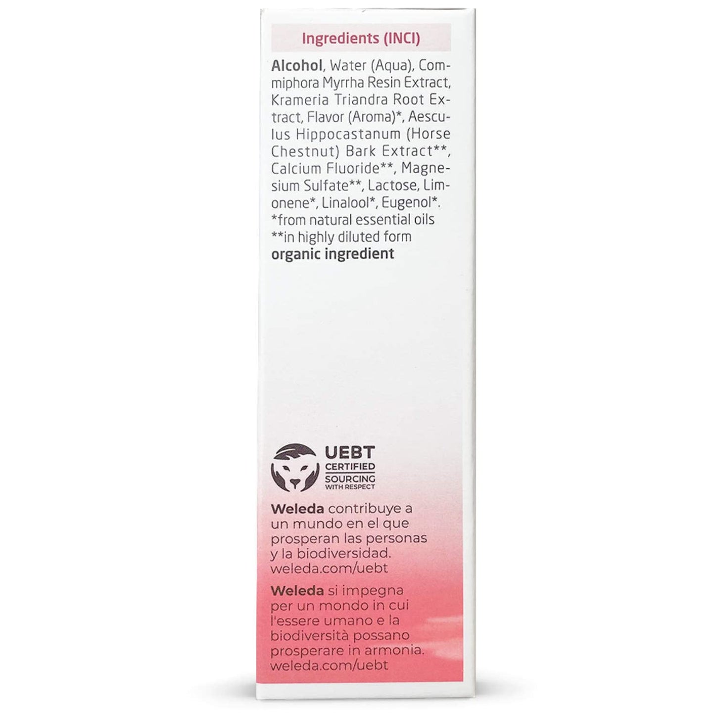 Weleda Mouthwash 50mL - Ratanhia Mouthwash for Fresh Breath