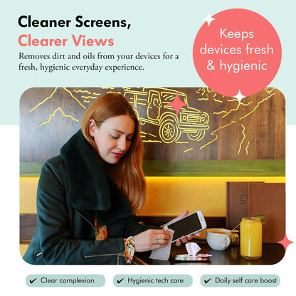 Well-Kept Tech & Lens Wipes - Eyeglass, Screen & Phone Cleaning (12 Pack, 180 Count)