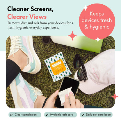 Well-Kept Tech & Lens Wipes – Eyeglass, Screen & Phone Cleaning (6 Pack)