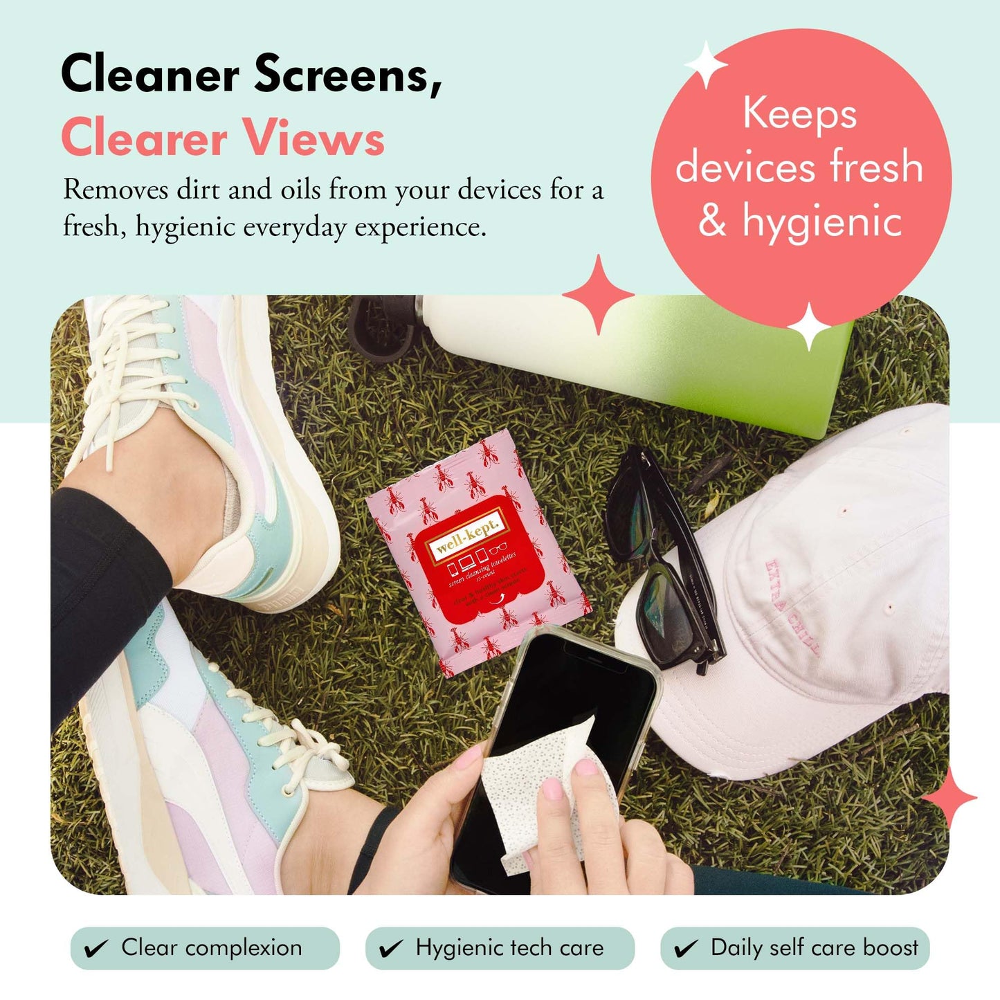 Well-Kept Tech & Lens Wipes – Lobsterfest 12 Pack (180 Count) | Eyeglass, Screen & Phone Cleaning