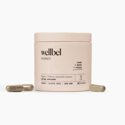WELLBEL Women Clean - Vegan Hair, Skin & Nails Supplement | 90 Count