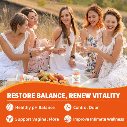 Wellcatcher Premium Feminine Balance Gummies for Women | Pineapple Probiotic & pH Support (60 Count)