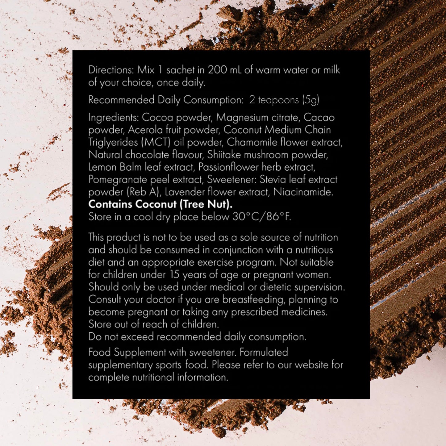 WelleCo Evening Elixir: Vitamin C Hot Chocolate Beauty Drink Mix for Sleep, Skin Glow & Collagen Support | 150g Jar