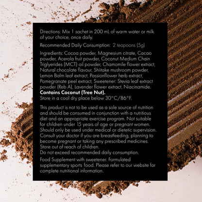 WelleCo Evening Elixir: Vitamin C Hot Chocolate Beauty Drink Mix for Sleep, Skin Glow & Collagen Support | 150g Jar