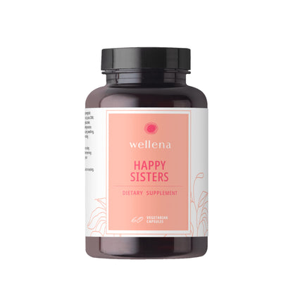 Happy Sisters Wellena Supplement by Magdalena | Supports Estrogen Balance, Lymphatic System, & More! | 60 Vegetarian Capsules, 60-Day Supply