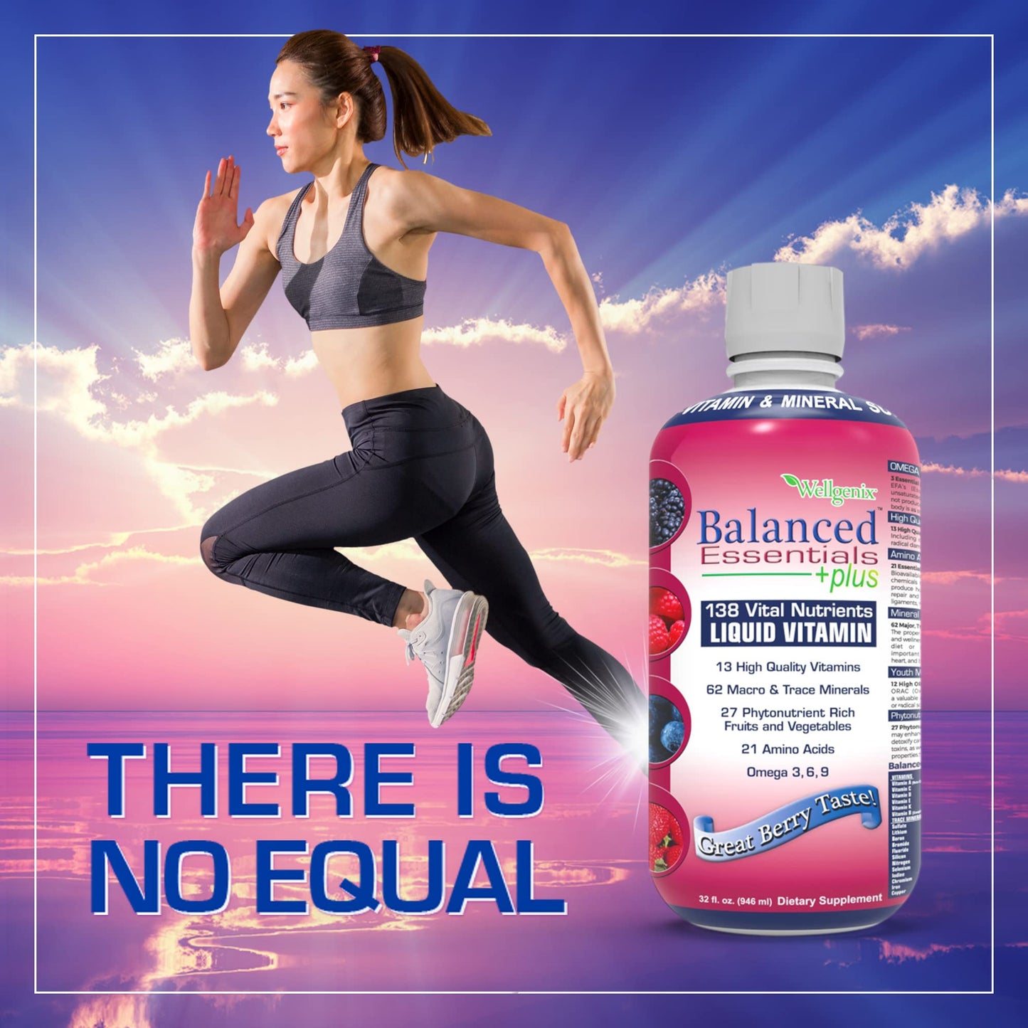Wellgenix Balanced Essentials 2 Pack – Very Berry Liquid Vitamin 32 oz for Immune Support