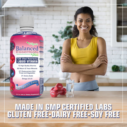 Wellgenix Balanced Essentials 2 Pack – Very Berry Liquid Vitamin 32 oz for Immune Support