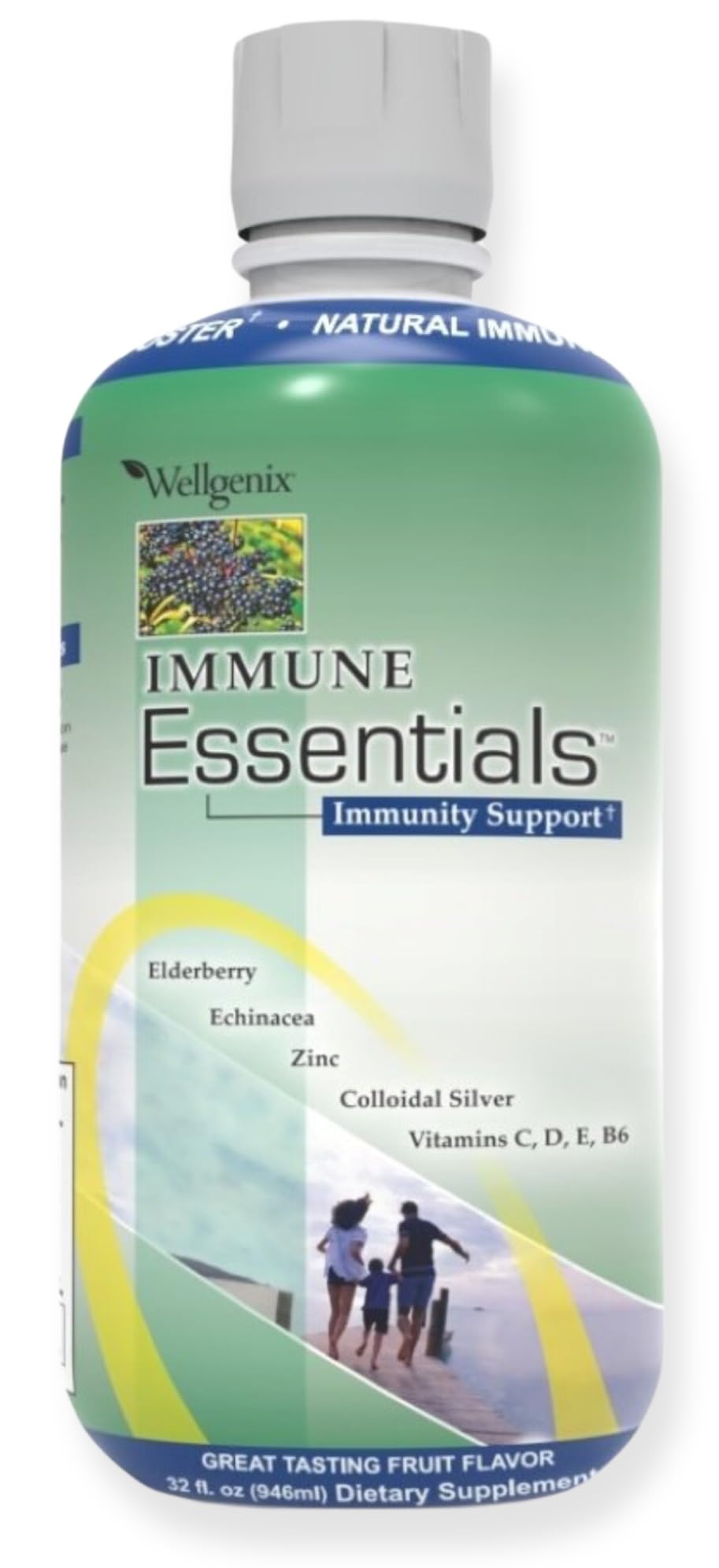 Wellgenix Immune Essentials – 12-in-1 Liquid Immune Support (32 oz)